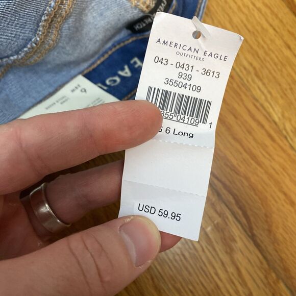 American eagle jeans women's 6 LONG | 28x30 next level stretch nwt jegging - Picture 12 of 16